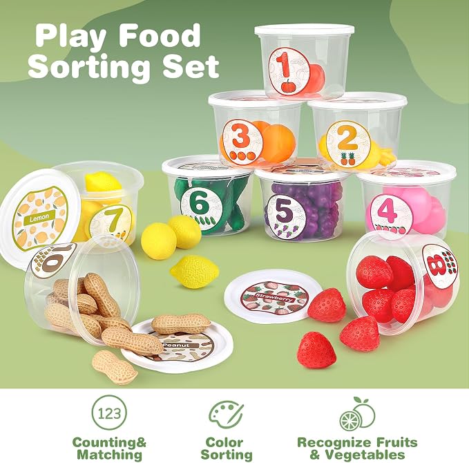 Joyreal Wooden Color Shape Sorting Toys for Toddlers, Montessori Fine Motor Skill Toy Matching Games, Preschool Learning Educational Toys Gifts for Boys and Girls (Kids Edition) - Image 2