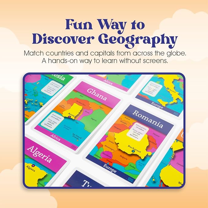 World Bingo for Kids Ages 4 and Up, Geography Game for Home, School or Camp - Image 5