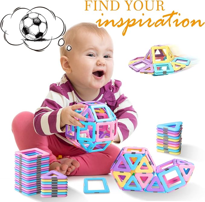 Tolnetr Magnetic Tiles Toys for 3 4 5 6 7 8+ Year Old Girls Boys Toddlers - Image 5