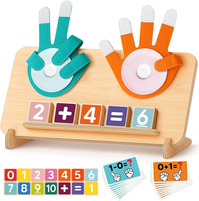 Montessori Learning Toys for 3 4 5 Year Old Gift, Number Counting Block Toy by GaguleToys