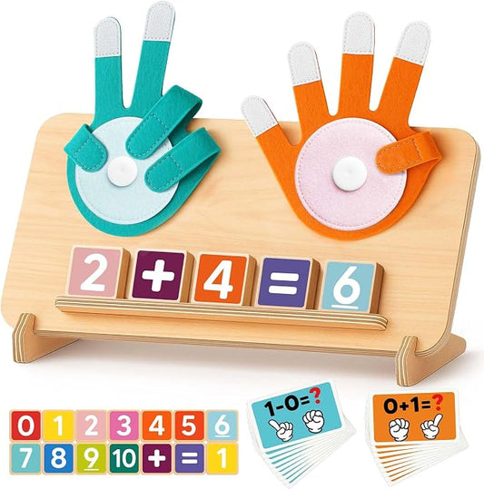Montessori Learning Toys for 3 4 5 Year Old Gift, Number Counting Block Toy by GaguleToys