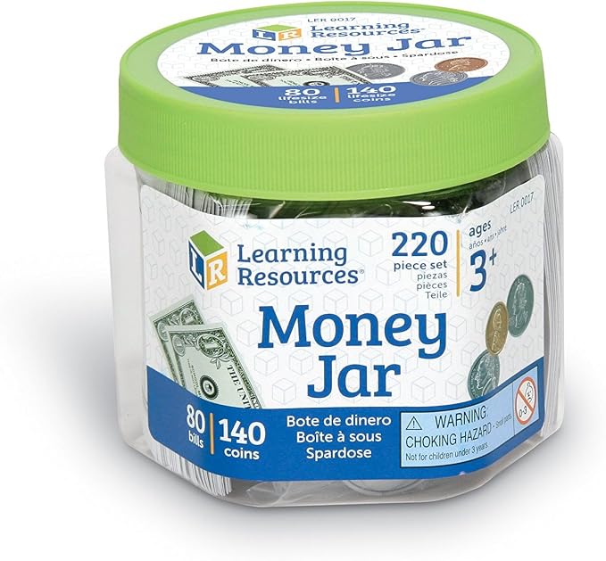 Learning Resources Play Money Jar - Image 2