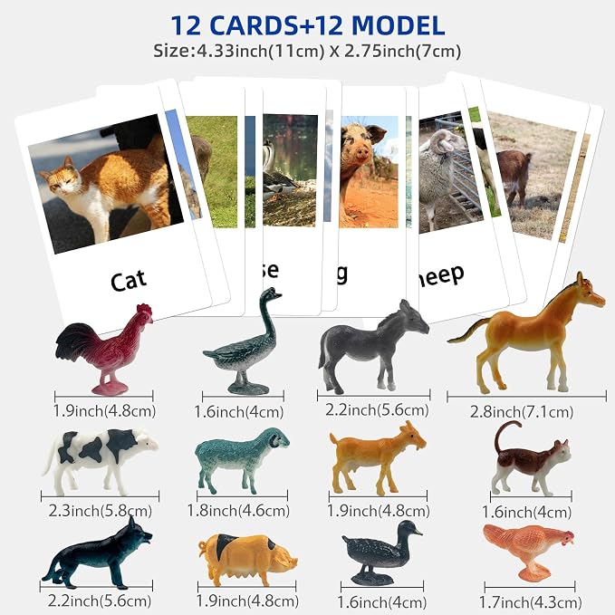MEROCO Non Identical Matching Cards Poultry Animals Kids Preschool - Image 6