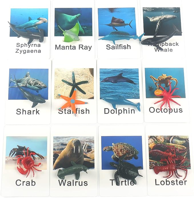 MEROCO Ocean Animals Montessori Matching Game Toys Kids Preschool - Image 2