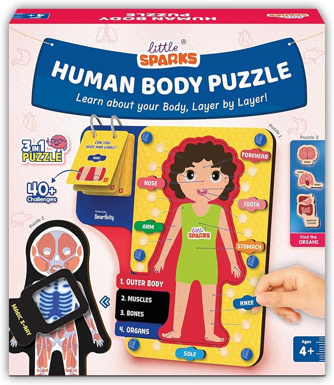 Smartivity Human Body Anatomy Puzzle for Kids 4-7 Years by SMARTIVITY