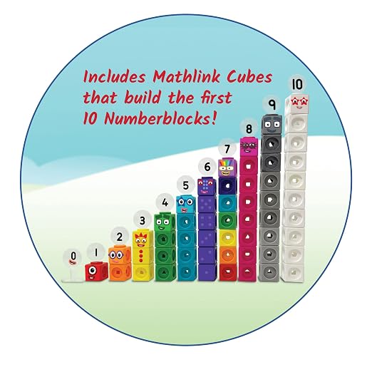 hand2mind MathLink Cubes Numberblocks 1-10 Activity Set, 30 Preschool Learning Activities, Counting Blocks, Linking Cubes, Educational Toys for Kids, Number Games, Math Manipulatives Kindergarten - Image 2