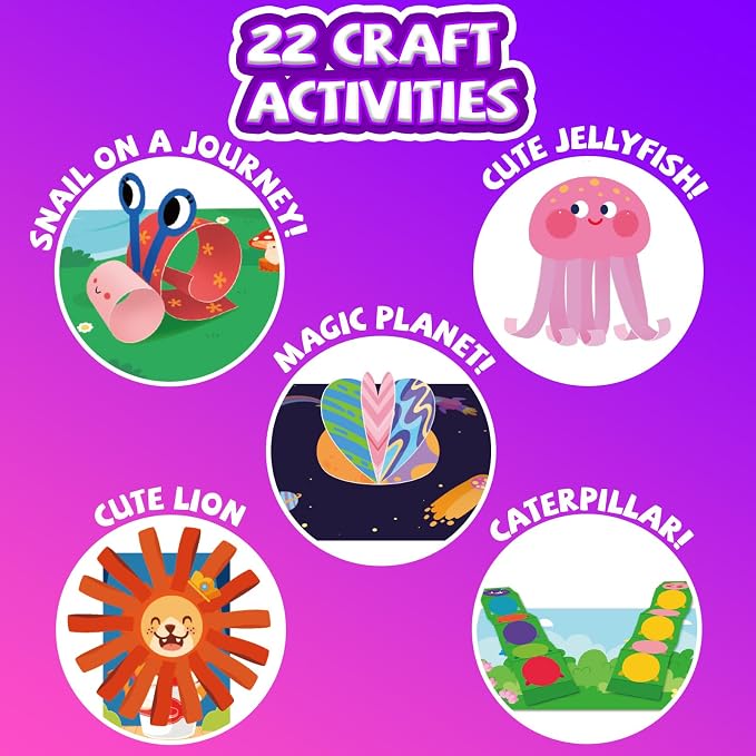 Toddler Scissor Skills Activity Book, Fun Art and Crafts for Kids 4-6 - Image 6