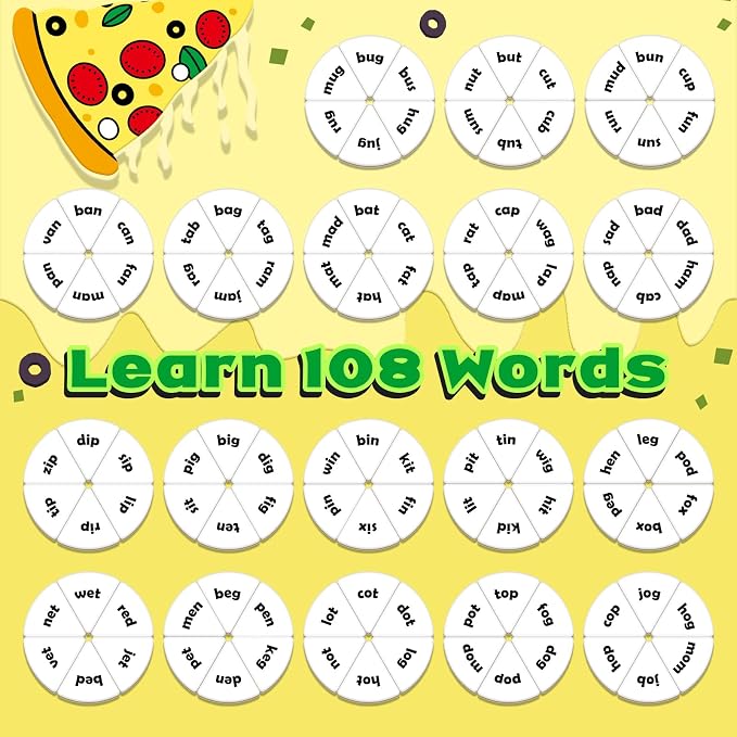 CVC Word Games Phonics Games for Kids, Learn to Read CVC Flash Cards Sight Word Reading Activities, Speech Therapy Toys Toddler Kindergarten Preschool Learning Educational Toys - Image 4