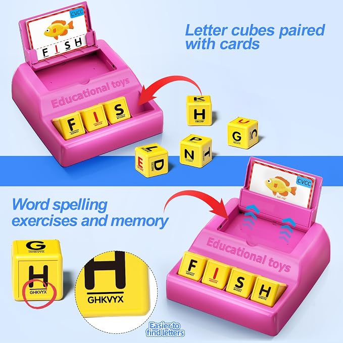 Montessori Matching Letter Game Toys for 3 4 5 Year Old Boy Girl Gifts Kids - Image 3