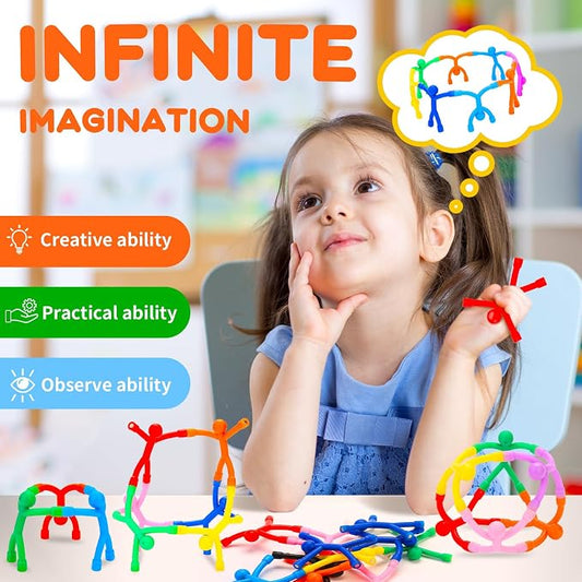 36pcs Magnetic People Figures for Kids 3-8 Travel STEM Fidget Toy - Image 2