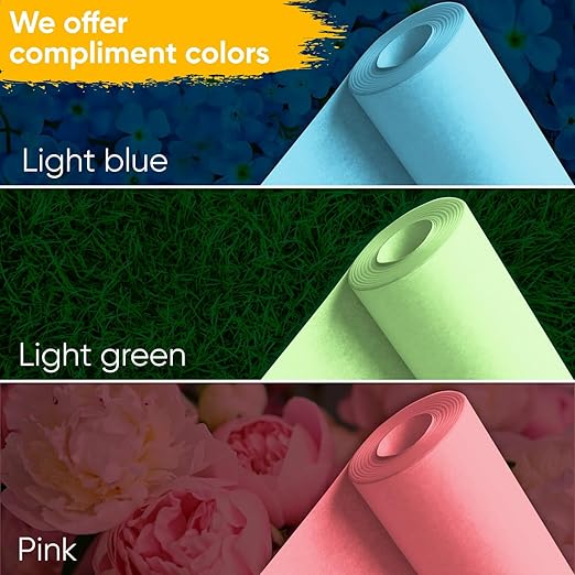 9" x 1200" USA-Made Pink Kraft Paper Roll, 45 Lbs/66 GSM Thickness, American Quality Colored Roll Paper for School, Bulletin Board, Crafts - Odorless, Non-Toxic, Safe for Kids