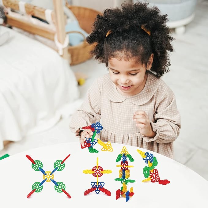 Interlinks Connector Building Toys, Interlocking Stem Toys for Boys and Girls, Baby and Toddler Toys, Creative Construction Stem Building Toys, Ages 3+ - Image 6