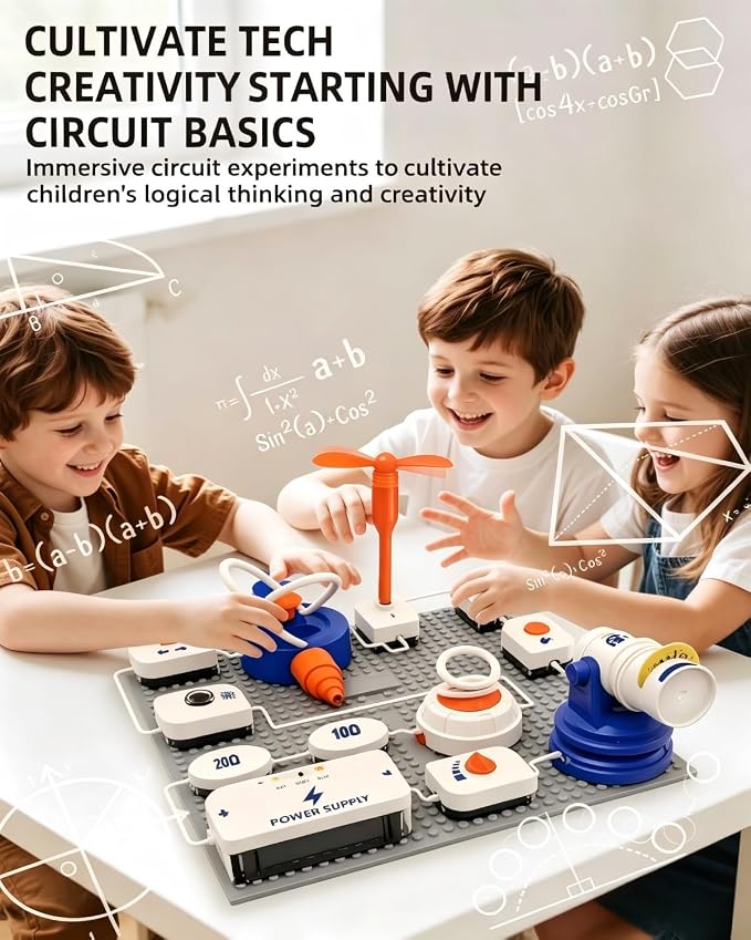 Science STEM Kits for Kids, Electronics Exploration Kit, 41 Pcs DIY Circuit Parts, Over 700 Projects, STEM Educational Toy Gifts for Kids Boys Girls Ages 3 4 5 6 7 8 9 10 11 12, Color Project Manual - Image 2