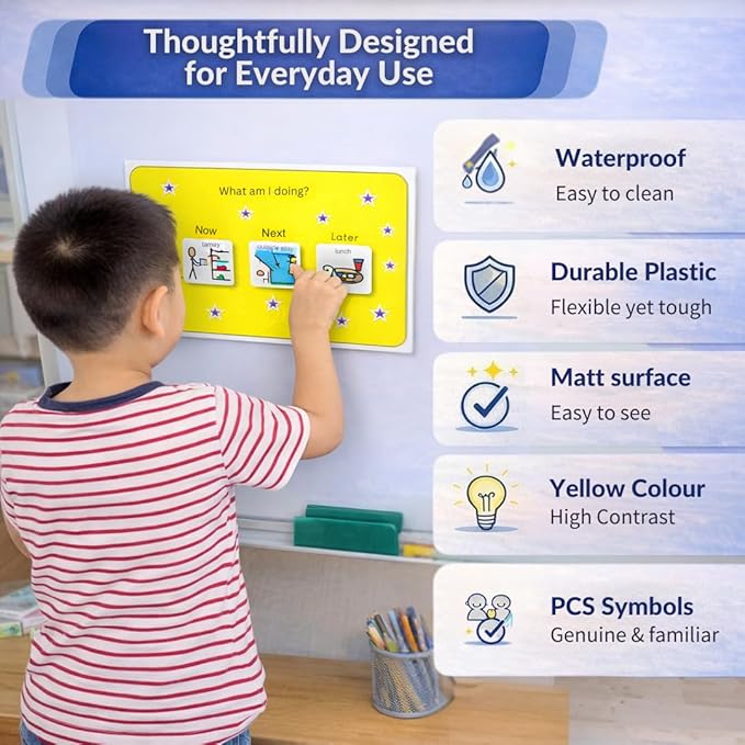 First Then Board, Now Next Later Visual Schedule for Autism/ADHD (English) - Image 3