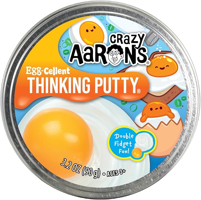Crazy Aaron's Egg-Cellent Thinking Putty - Made in USA