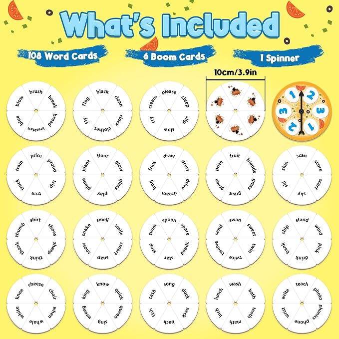 Kasfalci Blends Word Games: Phonics Flash Cards, Speech Therapy Toys for Toddlers & Kindergarten Preschool Learning Activities - Image 6
