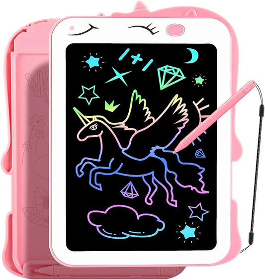 LCD Writing Tablet for Kids, Unicorn Girl Toys, Toddlers Toys Drawing Board, Educational Doodle Pad Kid Toy for 3 4 5 6 7 8 Year Old Girls Boys Easter Birthday Party Xmas Gift, 8.5inch