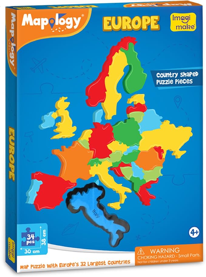 Imagimake Mapology Europe Map Puzzle, Learn Europe Geography, Ages 4+ - Image 2