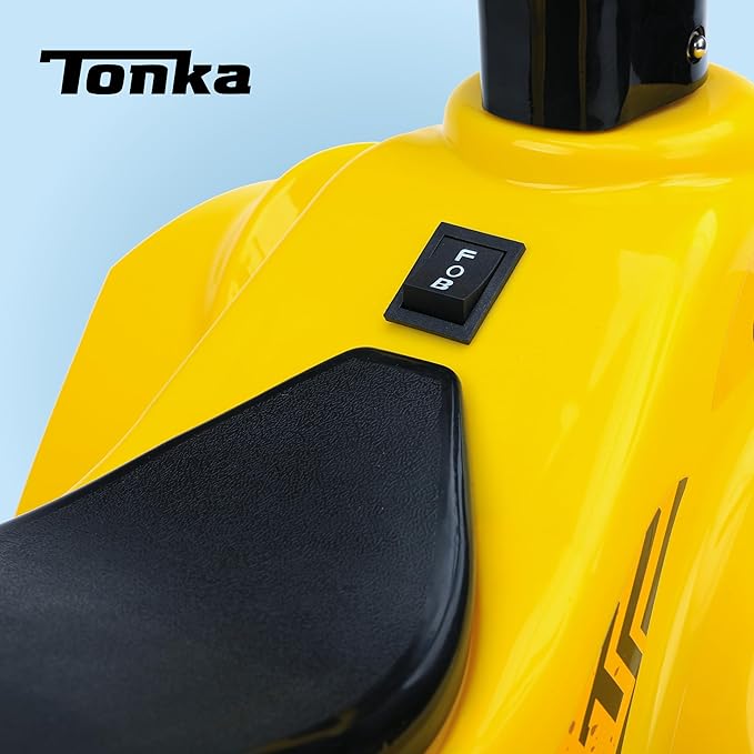 Tonka - 6V ATV Quad for Kids, Powerful and Safe Ride-On Toy with Rechargeable Battery, Forward and Reverse Driving, Max Weight Capacity of 55 LBS, Ages 2-3 Years