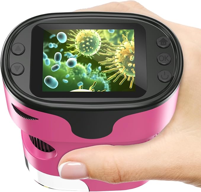 Kids Digital Microscope Science Gift: Complete STEM Toy Kit for Ages 4-12 by BEBANG