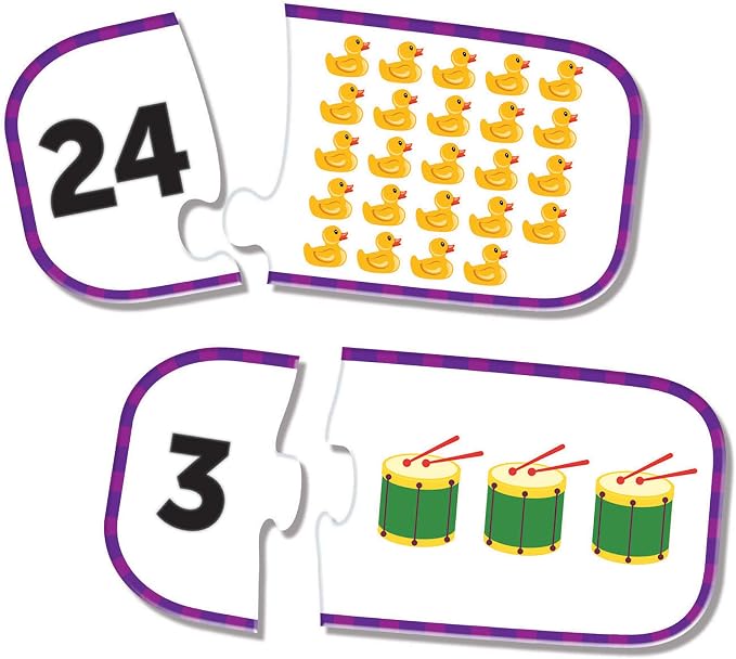 Learning Resources Counting Puzzle Cards, Kindergarten Readniness, Self Correcting Puzzles, Ages 3+ - Image 3