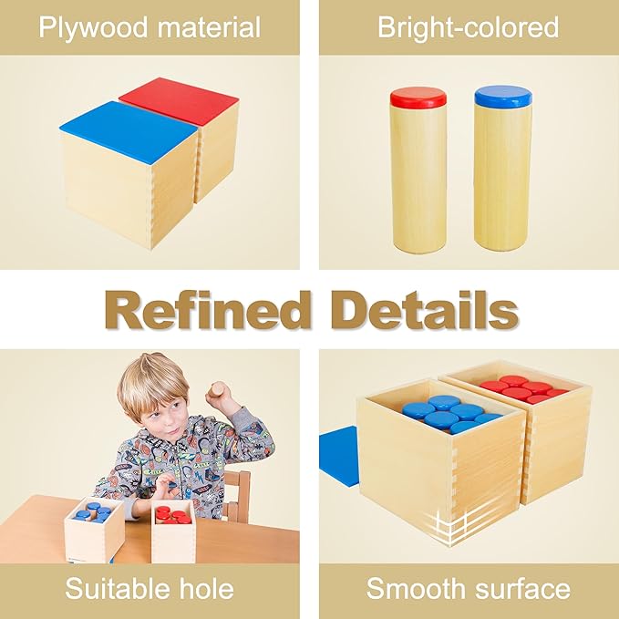 MONTESSORI OUTLET Sound Boxes for 3-6 Years Montessori Education at School and Home