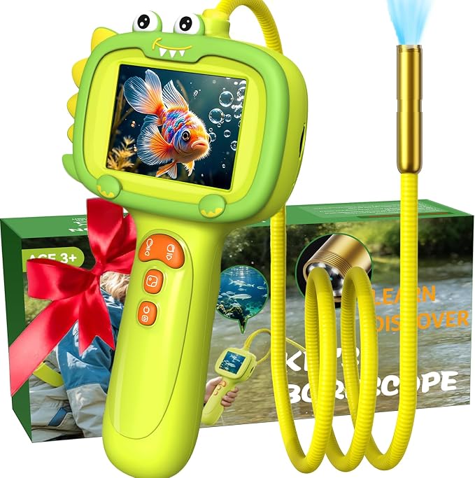 Kids Borescope Camera, STEM Learning Toy for 3+ Years Old Boys Girls by Daxiongmao
