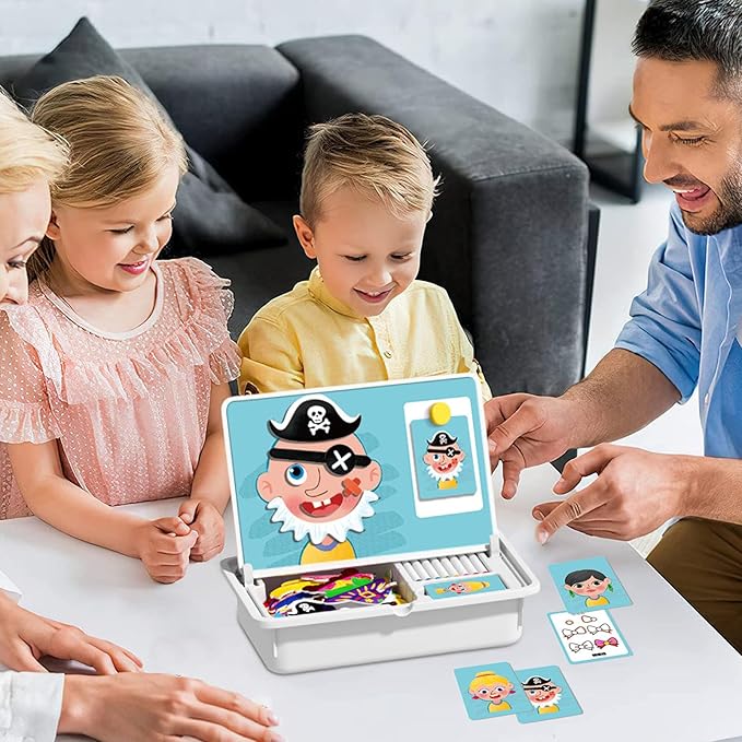 Magnetic Puzzle – 25x8x33cm | Magnetic Puzzles Face Dress Up Travel Game| Ma-gnetic Dress-Up Puzzles Jigsaw Puzzle Drawing Board | Educational Learning Toy for Toddler Kids Ages 3–6