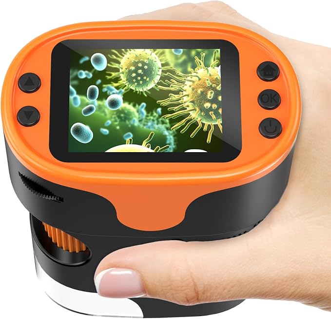 Kids Digital Microscope STEM Toy: Complete Science Gift Kit for Ages 4-12 by BEBANG