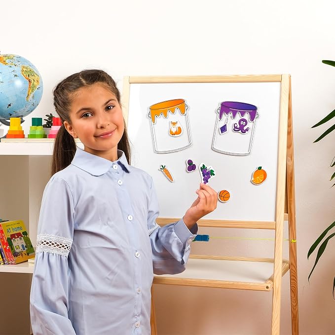 Simply magic 11 Jars Magnetic Color Sorting Set, Learning Colors Magnets - Image 6