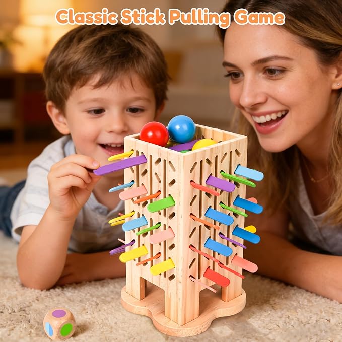 Wooden Montessori Toys for Sorting & Fine Motor Skills, Ages 3-6 - Image 8