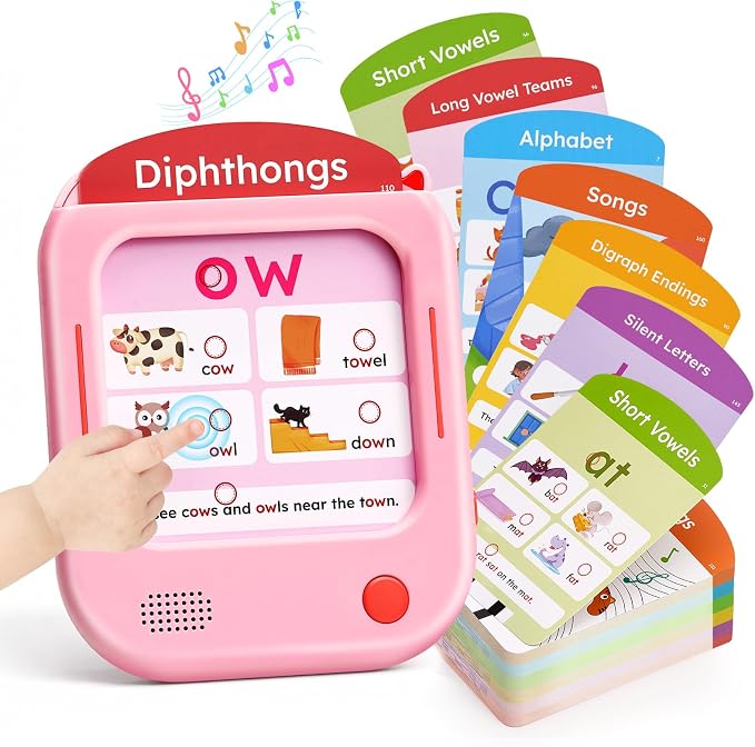 JoyCat Phonics Learning Tablet, 156 Talking Flash Card Pages by JOYCAT