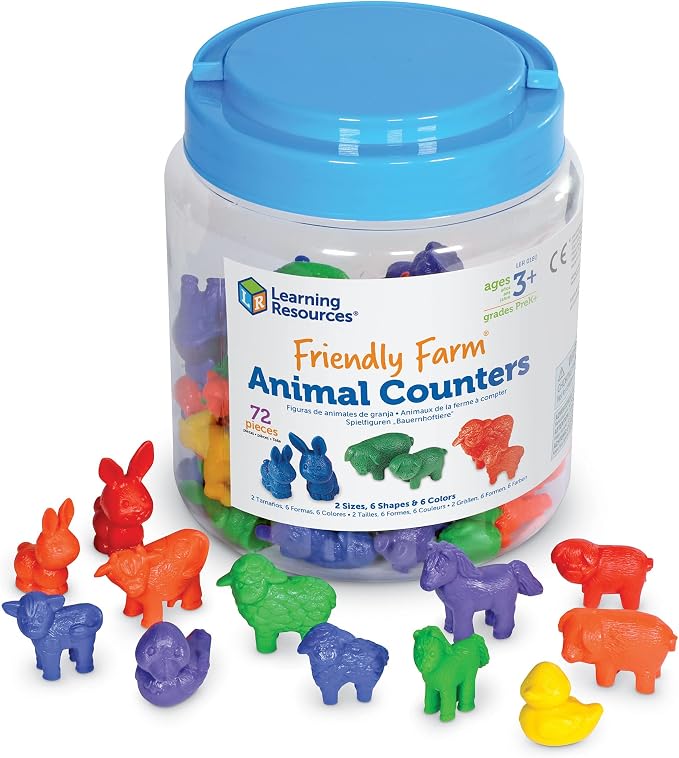 Learning Resources Friendly Farm Animal Counters by LearningResources