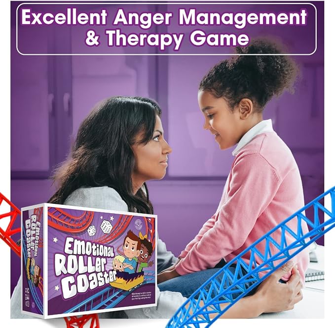 Emotional Rollercoaster | Anger Management Board Game For Kids & Families | Therapy Learning Resources | Anger Control Card Game | Emotion Board Games Games For Kids ages 4-8 -12 | Social Emotional - Image 6