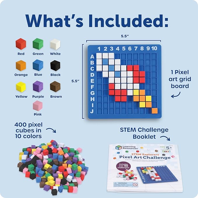 Learning Resources STEM Explorers Pixel Art Challenge - Image 5