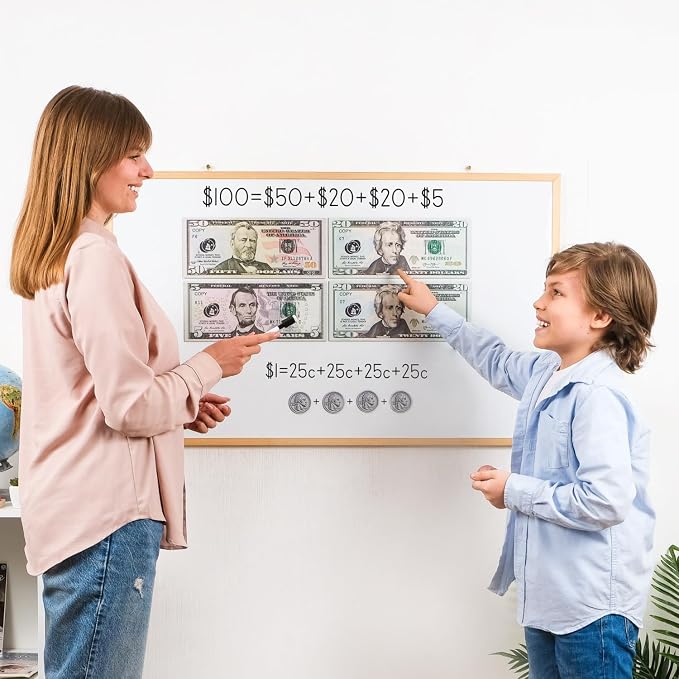 Simply magic 57 PCS Jumbo Magnetic Money, Magnetic Coins, Money Games - Image 8
