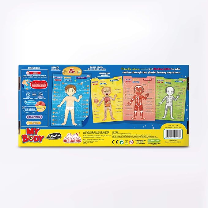 BEST LEARNING i-Poster My Body - Interactive Talking Human Anatomy Toy - Image 8