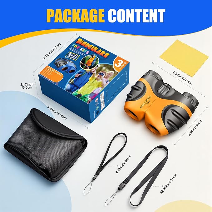LET'S GO! Binocular for Kids, Compact High Resolution Shockproof Binoculars - Image 4