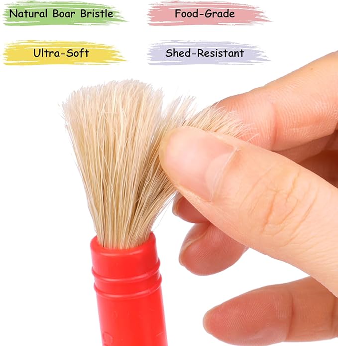 Mkobon 10 PCS No Spill Paint Cups with Colored Lids and Brushes for Kids, Spill Proof Paint Brush Cleaner Cup, Toddler Water Cups for Painting, Arts and Crafts Supplies, for Acrylic Paint, Watercolor