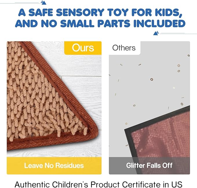 Tactile Sensory Toys for Babies 6+ Months & Toddlers 1-3 Years | 6-Textured Sensory Mats for Fine Motor Skills | Washable Baby Play Wall Tiles (6 Pack)