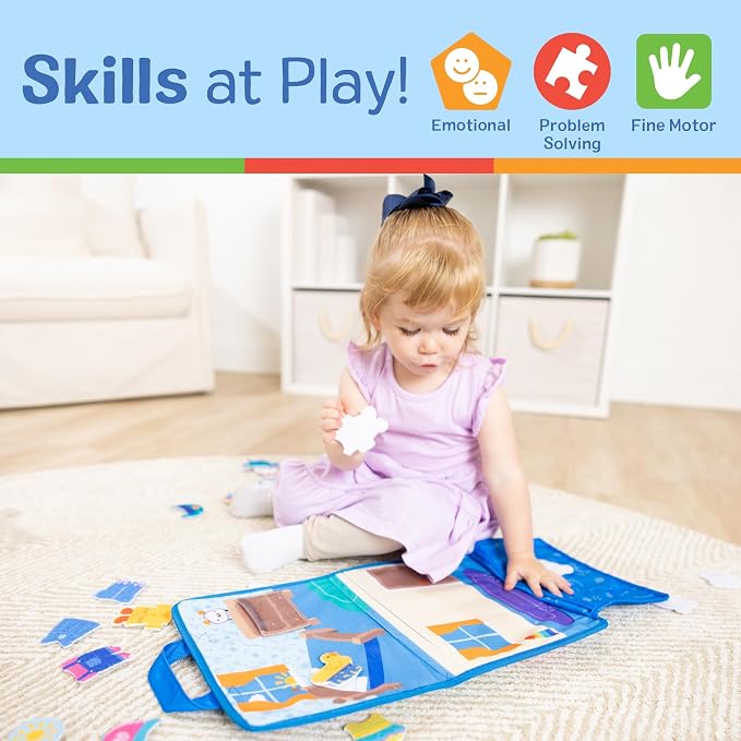 Melissa & Doug Ms. Rachel What to Wear Felt Activity Board Montessori Toys - Image 6