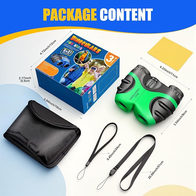 LET'S GO! Binocular for Kids, Compact High Resolution Shockproof Binoculars - Image 4