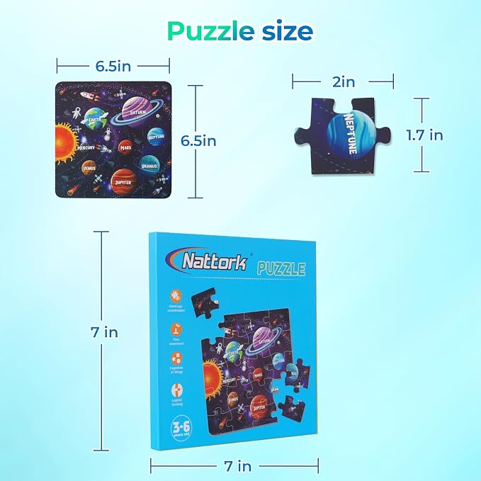Nattork Magnetic Puzzle Book for Toddlers 3-6 Girls Boys,Map Puzzles Game for Kids Ages 3-6,Learning Magnet with Fun for 3 4 5 6 Years Old Children Boys Girls - Image 2