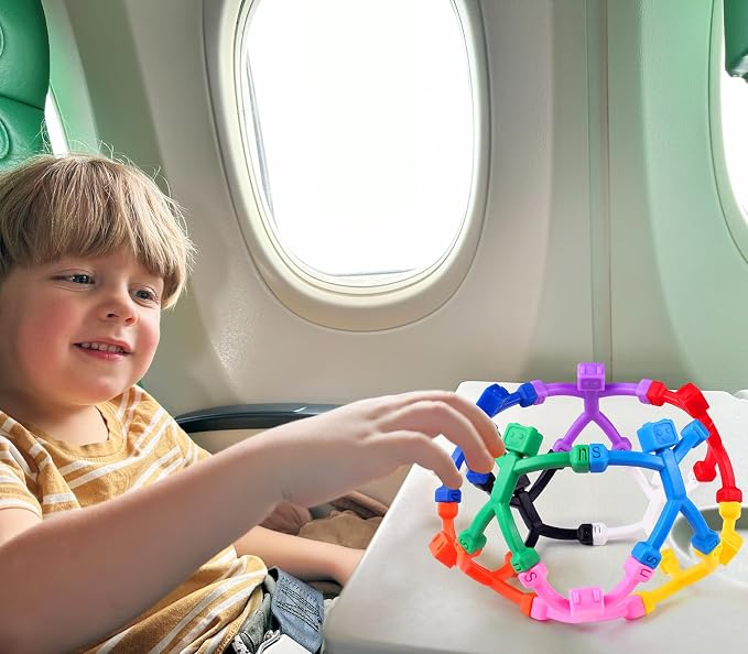 12pcs Magnetic Robote Figures for Kids 3-8 Travel STEM Fidget Toy - Image 6