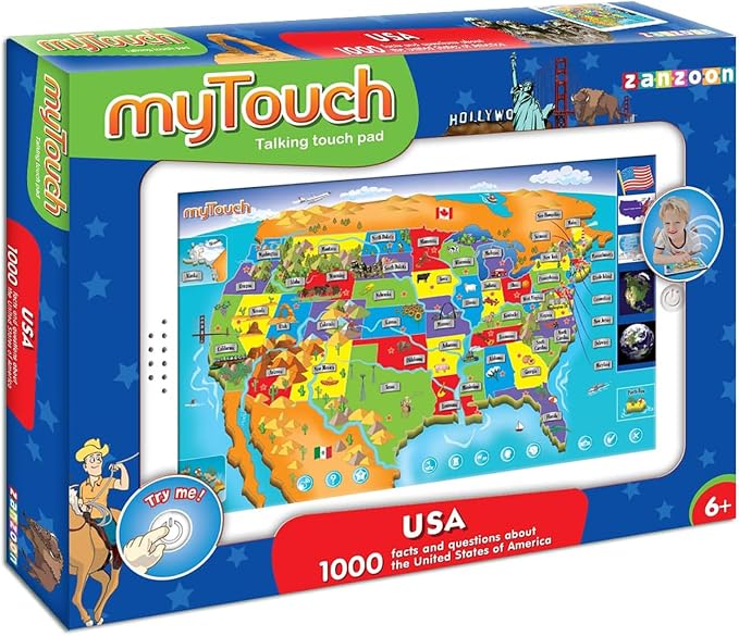 Zanzoon myTouch USA Map Game - 1000 Facts, States & Capitals by Zanzoon