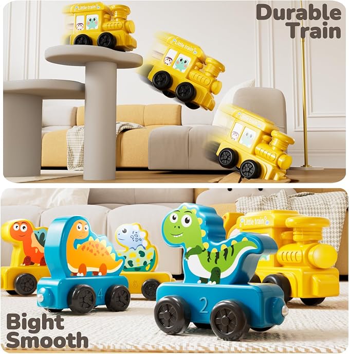 JUKUDAHU Magnetism Toys Dinosaur Train Set for Toddlers 3 4 Years Old - Image 7