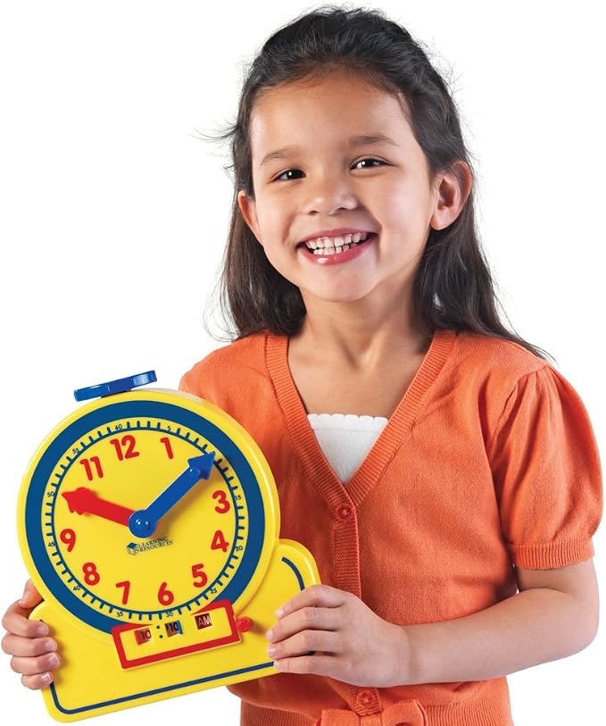 Learning Resources Primary Time Teacher Jr. 12 Hour Learning Clock - Image 4