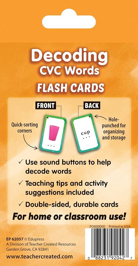 Decoding CVC Words Flash Cards (EP62057) - Image 6