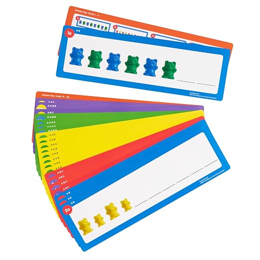 Excellerations Counting Bear Pattern Cards - Set of 25 (Item # BEARPAT) by Excellerations