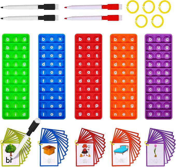 CVC Word Games, Sensory Toy to Learn and Spell by UPDOPEF